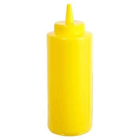 WINCO Squeeze Bottle Yellow 12 oz., PK12 PSB-12Y